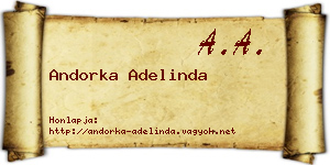 Andorka Adelinda névjegykártya